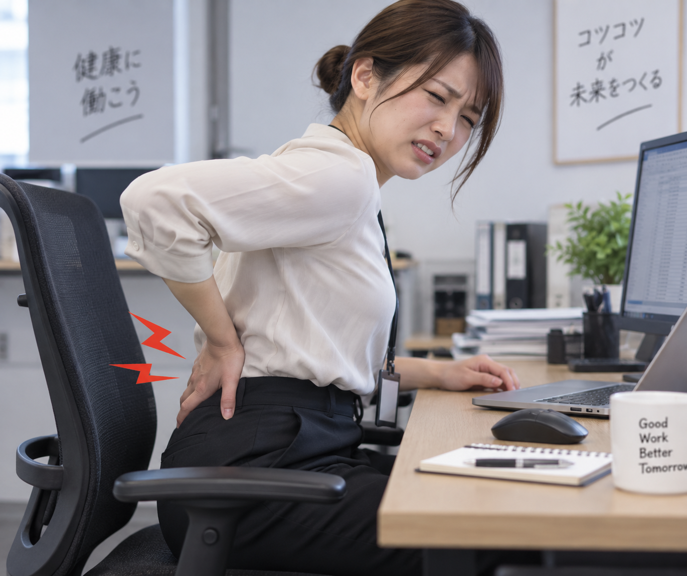 「デスクワーク腰痛の原因と解消法をプロが解説！ストレッチから根本改善まで【保存版】」